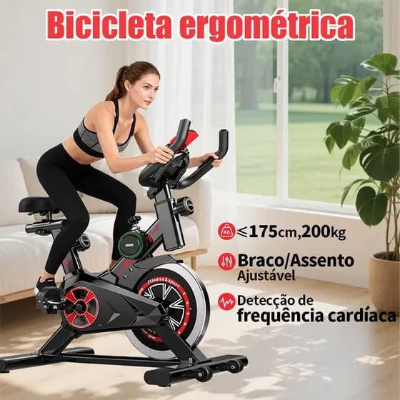 Bicicleta Ergométrica Bluetooth 2.0 Jogos AR para Spinning Mecanica SKYBOARD Roda de Inércia CD1210