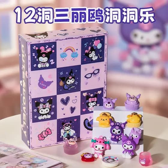 Figurinha de Resina Kuromi da Melody em Saco Surpresa, Brinquedo, Ornamento do Ano do Cavalo, Presente 6.26 XZZK