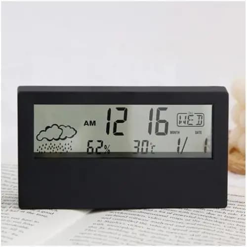 Relógio Despertador Digital Mesa Moderno Design Compacto Fácil Visualização Iluminação Sortido