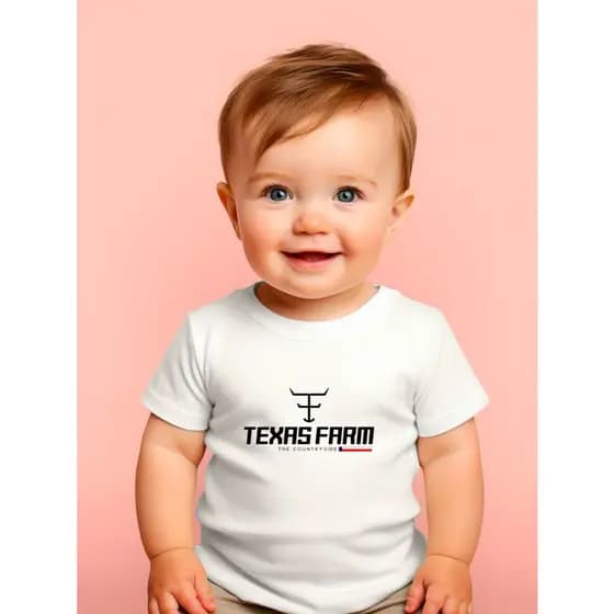 Camiseta Festa Junina Infantil Menino Menina 100% Algodão TEXAS Country Festa de Peão Cowboy Cowgirl