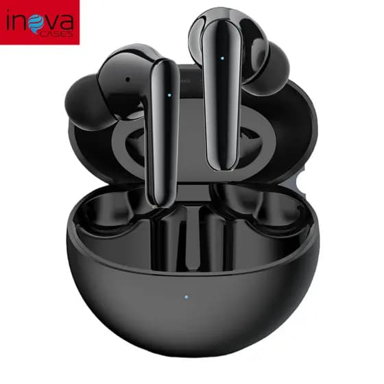 INOVA Fone de ouvido bluetooth 5.4 sem fio Pro4 Premium HiFi 9D Estéreo Alta Fidelidade Fone Microfone
