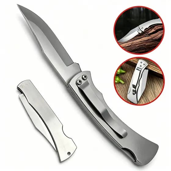 🛠️ 🔪Canivete Zebu Barretos Resistente | Abertura Uma Mão Uso Diário Trava Segurança Clip Bolso Aço Inox Não Enferruja