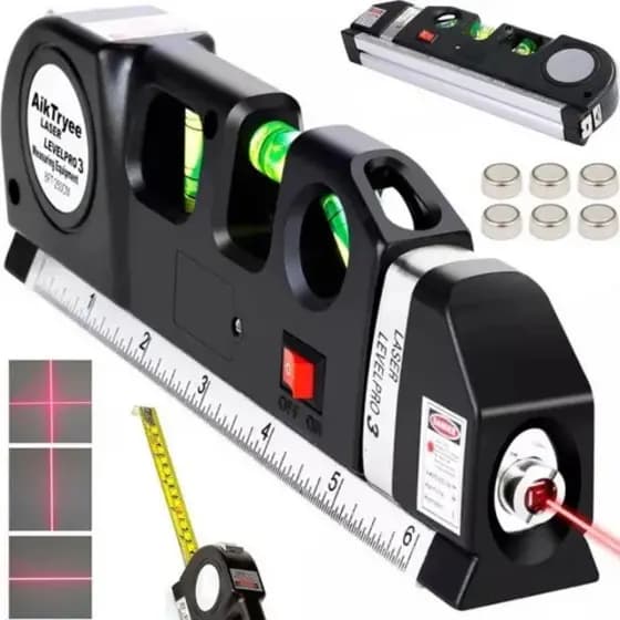 Nível Laser Profissional Ferramenta 4 Em 1 Medidor Multiuso