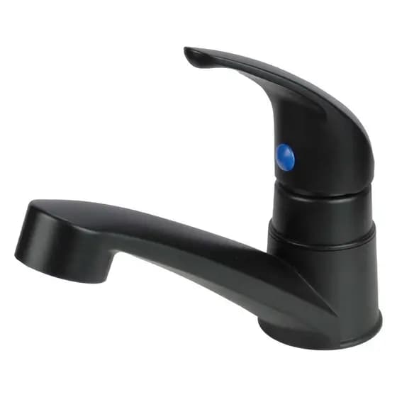 Torneira Para Pia De Banheiro Lavabo Preto Fosco Abs Mono Up Luxo 1/4 De Volta