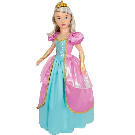 Boneca Isabelly Glow Princesa 80cm Com Spray De Cabelo - Brink Model