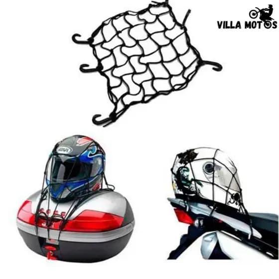 Rede Elastica Aranha 35x35 Moto / Bagageiro / Capacete