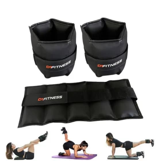 Par Caneleira Tornozeleira Profissional De Peso - 4kg
