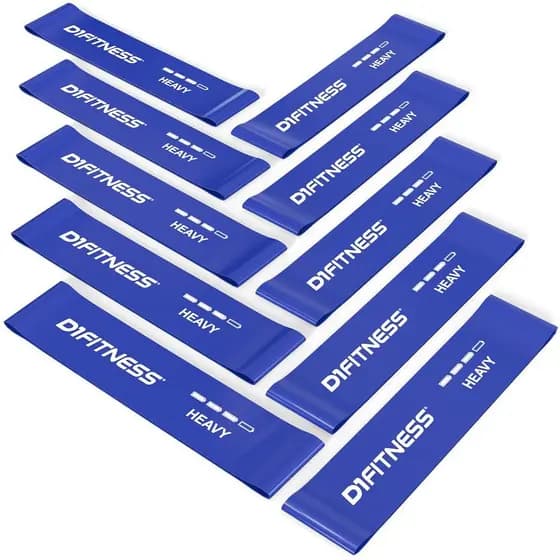 Mini Band Forte D1FITNESS Azul 10und Resistência Pesada