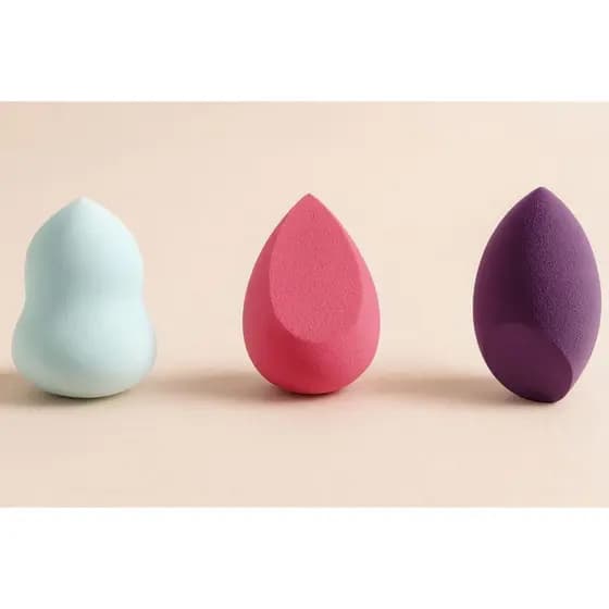 Kit com 3 Esponjas Super Macias Macrilan - Maquiagem, Acessorios, Utensilios de Beleza