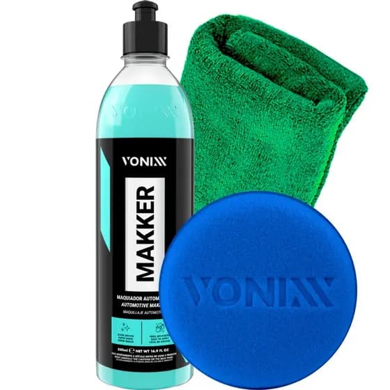 Makker Vonixx Maquiador Automotivo Renova Pintura Defeitos + Pano Aplicador Líder
