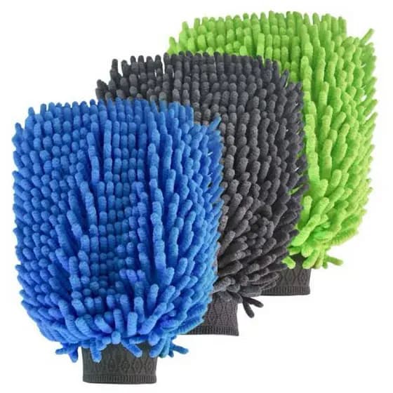 Luva Microfibra Pano para limpeza Carros Automotiva 90gsm - Cores Sortidas Líder