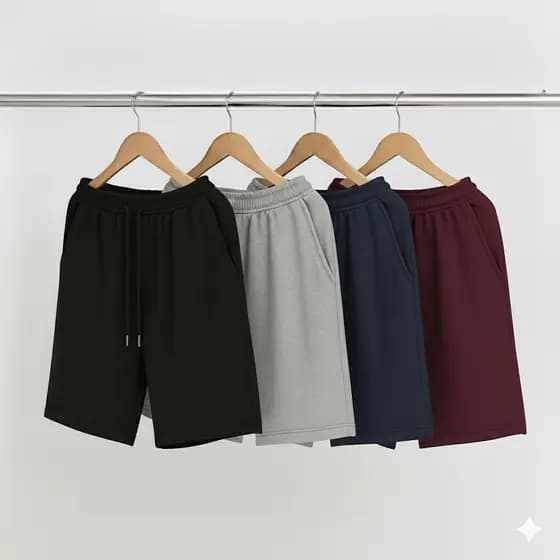 Kit 4 Shorts Moletom Masculino Versátil P ao GG