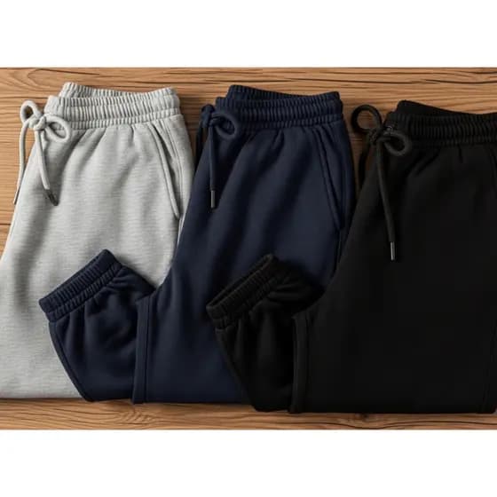 Kit 3 Calças de Moletom Grossa e Confortável Esportiva Casual
