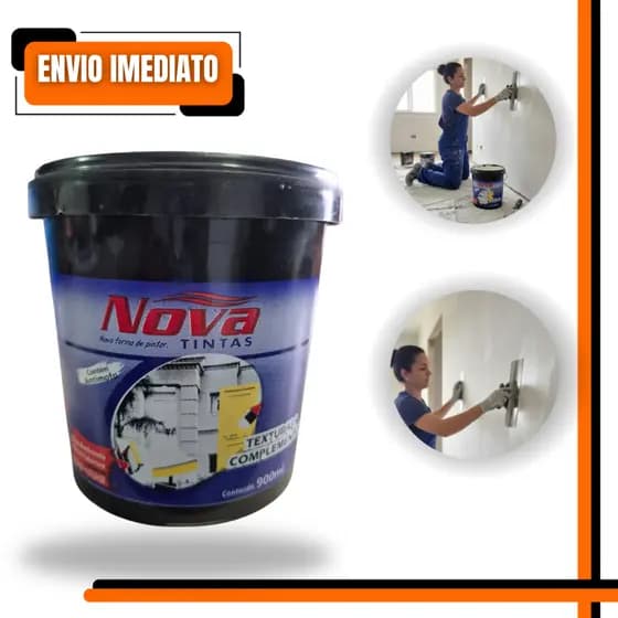 Massa Acrílica Nova Tintas 900ml Interior e Exterior Acabamento Liso com Antimofo