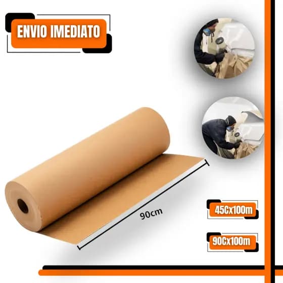Papel Kraft Rolo 45cm ou 90cm Proteção Pintura Artesanato Multiuso