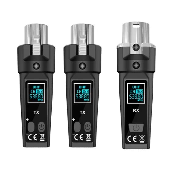 Sistema De Microfone Sem Fio XLR Profissional De 2.4GHz Transmissor E Receptor Para Guitarra Dinâmico Misturador
