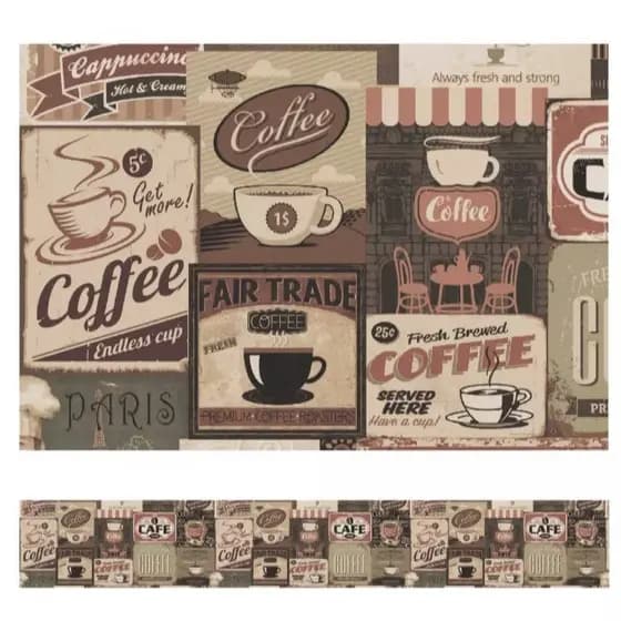 Faixas decorativas Tema Cantinho do Café - Cozinha - Lindo - E disponível em diversas opções de tama