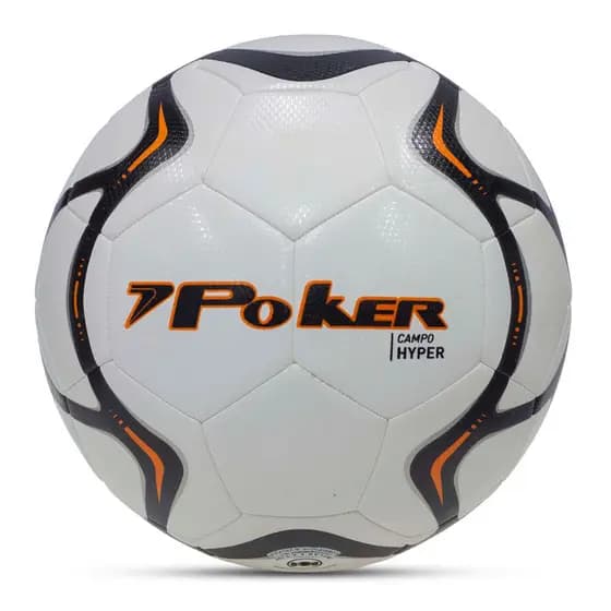 Bola de Futebol Campo Poker Pro 32 Gomos Hyper Preto/laranja