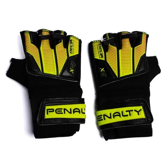 Luva de Goleiro Penalty Futsal Juvenil Delta Indoor Training Preto/amarelo