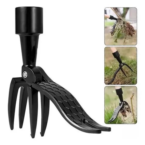 Levante-se O Extrator De Ervas Daninhas De Alta Resistência 4 Garras Para O Quintal Enxada De Garra Para Capinar Jardim