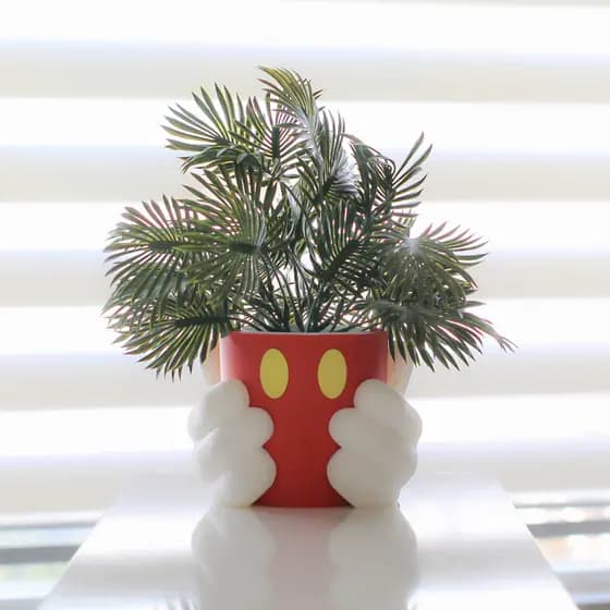 Vaso de Plantas Luvas Mickey Mouse Disney