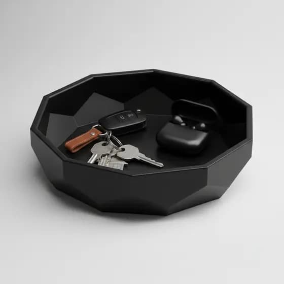 Bandeja Organizadora Decorativa – Porta Chaves, Objetos e Frutas | Bowl Geométrico Moderno para Sala e Cozinha