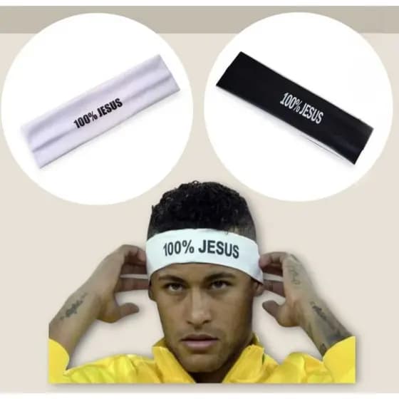 Kit 2 Faixas de Cabelo de Elastano 100% JESUS