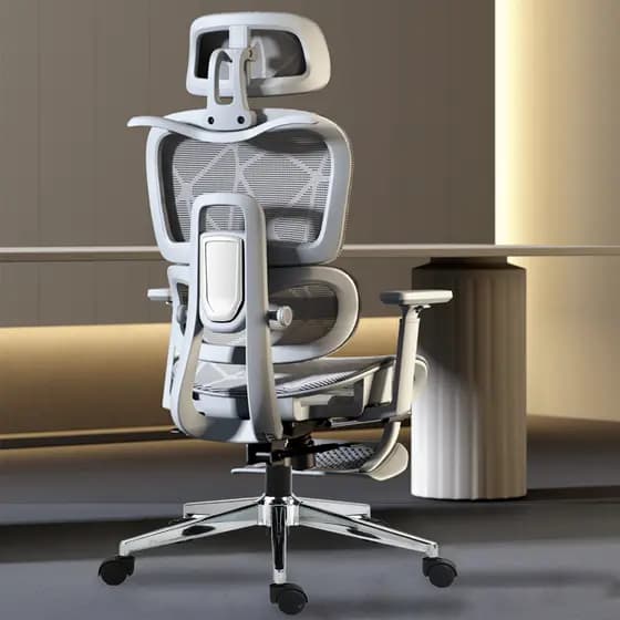 Cadeira Ergonômica Escritório Gamer Apoio Lombar Adaptativo Tecido Respirável E Ajuste De 3 Alturas Suporta Até 300kg