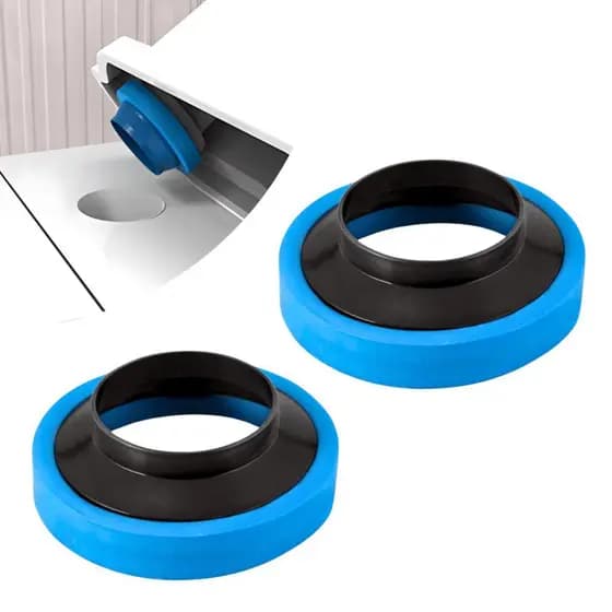 Kit 02 Anéis de Vedação Vaso Sanitário com Guia Universal Borracha Butílica Massa Bruen