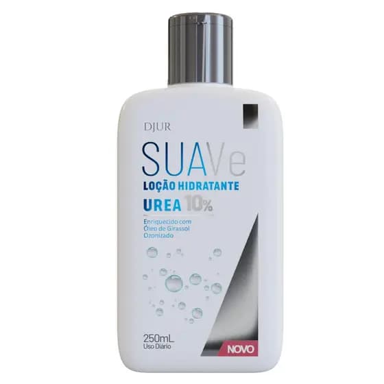 Loção Hidratante DJUR Ureia 10% 250ml – Pele Ressecada, Macia e Protegida com Óleo de Girassol