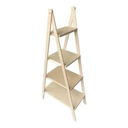 Escada 4 Andares Decoração Bolo Docinha Madeira Em mDf