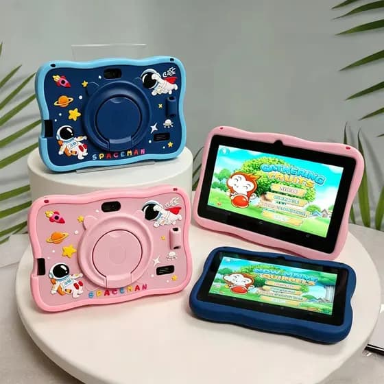 Tablet infantil de 7 polegadas, sistema Android 13.0, com caneta stylus, capa protetora de silicone