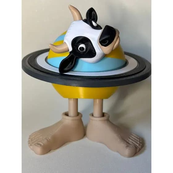 La Vaca Saturno Saturnita 12cm - Articulada - BRAINROT Impressão 3D