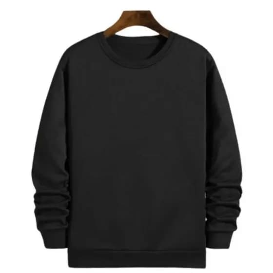 Moletom Careca Masculina De Gola Redonda, Estilo Esportivo Casual