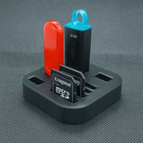 Porta Cartão de Memória SD e Pendrives kit 2 un