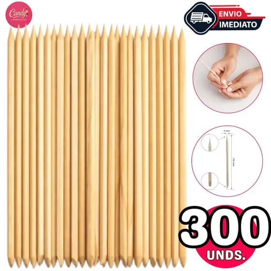 PALITO LARANJEIRA PARA MANICURE C/300 UNDS.