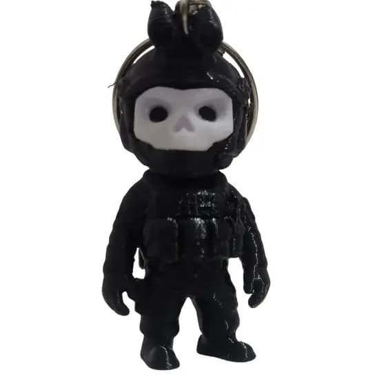 Chaveiro Ghost Call of Duty – Edição Gamer Colecionável - Decoração - Mochila - Pronta Entrega