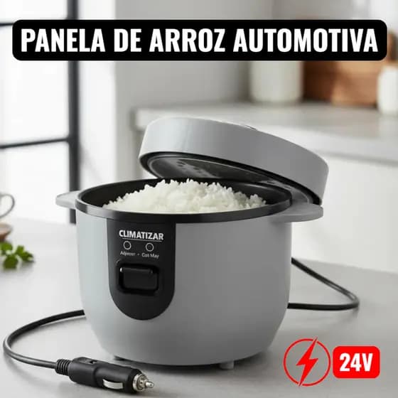 Panela Elétrica Arroz 24v 2L Camping Caminhão Motorhome Van
