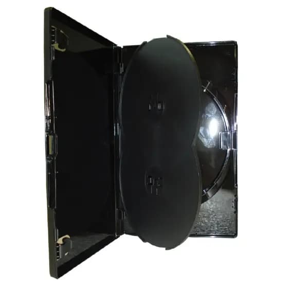 10 Estojo Dvd Triplo Amaray Videolar Preto
