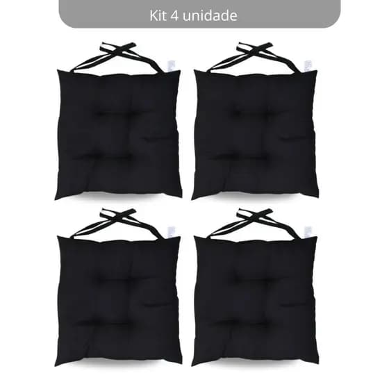 Kit 4 Assento/Almofada para Cadeira Futon Oxford 40cmx40cm Peças