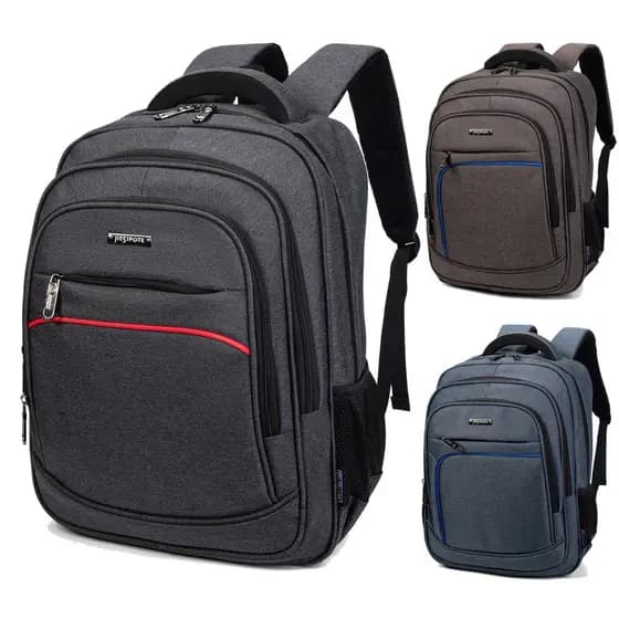 Mochila de nylon impermeável estudante saco de escola para homens