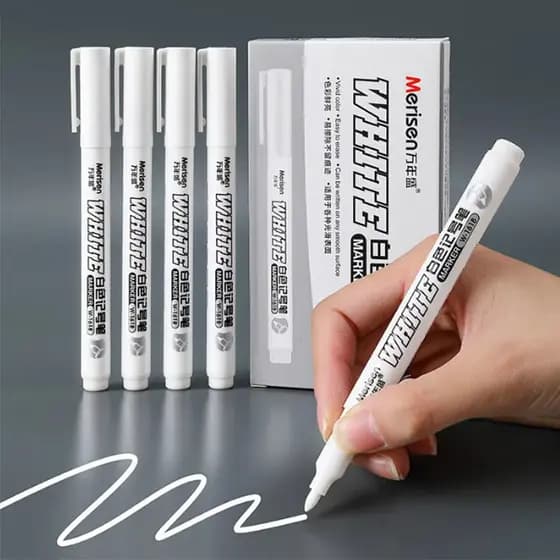 Novo 3/6/12 pçs marcador de metal à prova dwaterproof água permanente caneta pintura branca lavagem arte pintura graffit