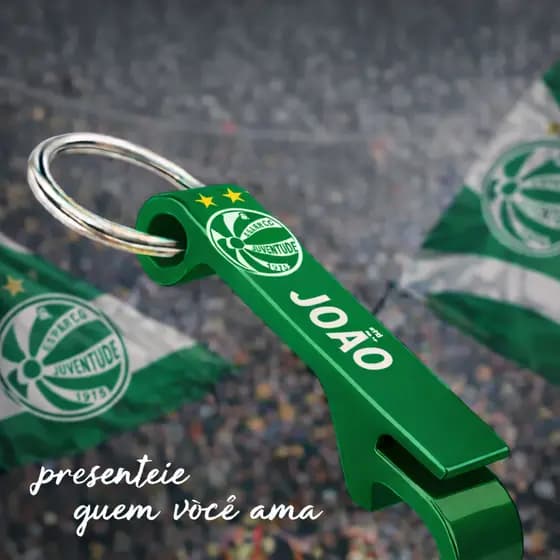 CHAVEIRO JUVENTUDE PERSONALIZE COM SEU NOME E TIMES