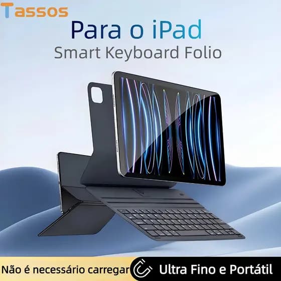 TASSOS Capa Para Tablet Com Teclado iPad Air 4/5/6/ iPad 10ª Geração/ Ipad Pro 11(2018-2022)10,9/11Polegados