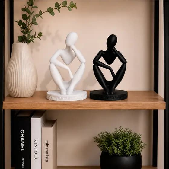 Decoração da Sala Com Esculturas Minimalistas Para Nicho, Estante, Rack