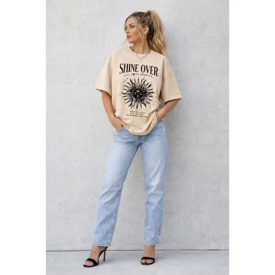 Camiseta Feminina 100% Algodão Super Estilosa Fashion