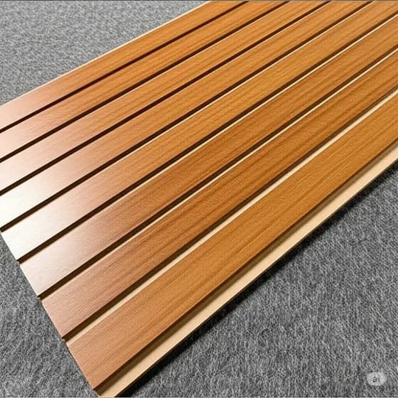 Kit com até 100 Placas Ripadas MDF 45x11cm Painel Decorativo Parede Madeira Alta Qualidade Premium