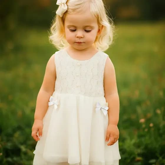 vestido infantil tule menina 2 anos cor off-white natal ano novo, batizado , aniversario, festa