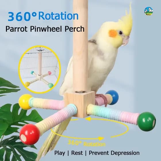 brinquedo para papagaio afiar bico anti roer suporte giratório corda sisal madeira natural