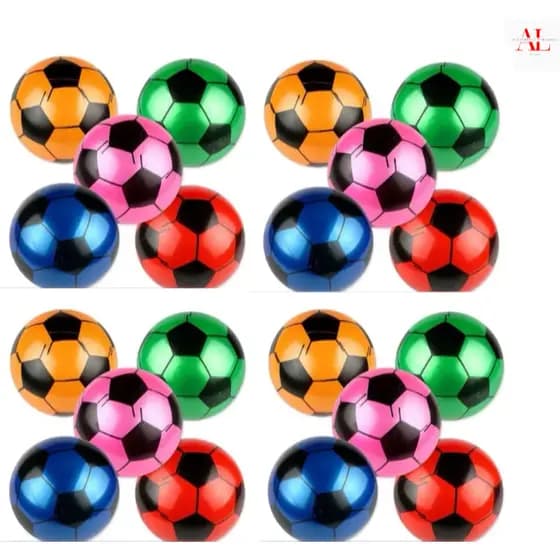 PACOTE PROMOCAO COM 50/100/150/200 Unidade Bola De Vinil Modelo Futebol 22cm Cores SORTIDO